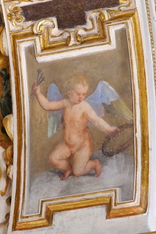 Cattedrale di S. Venanzio - Angelo con chiodi e corona di spine